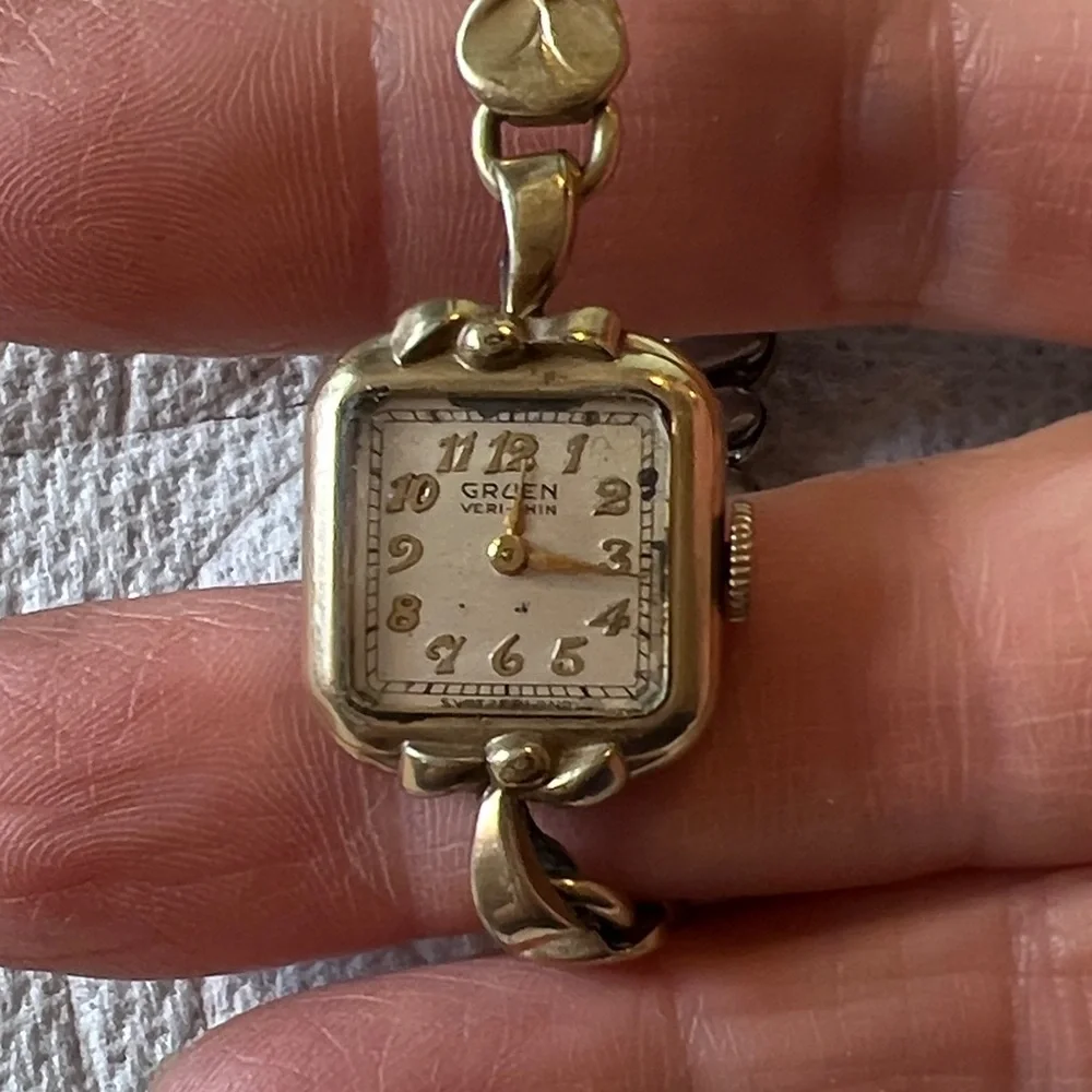 10k Gold Filled Gruen ladies watch Works